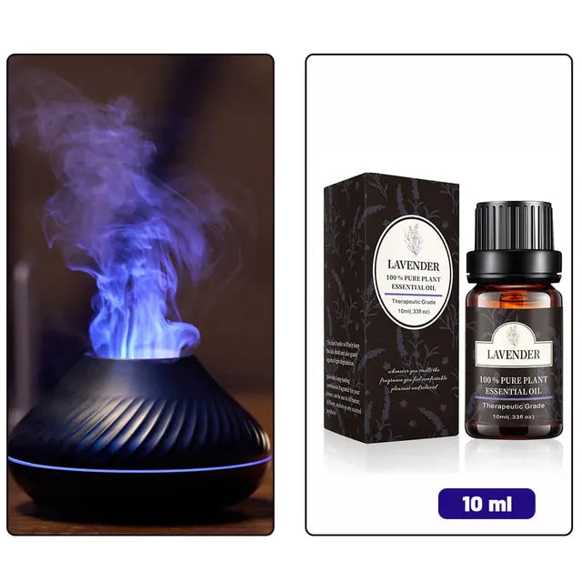 Volcanic Flame Aroma Diffuser Essential Oil Lamp