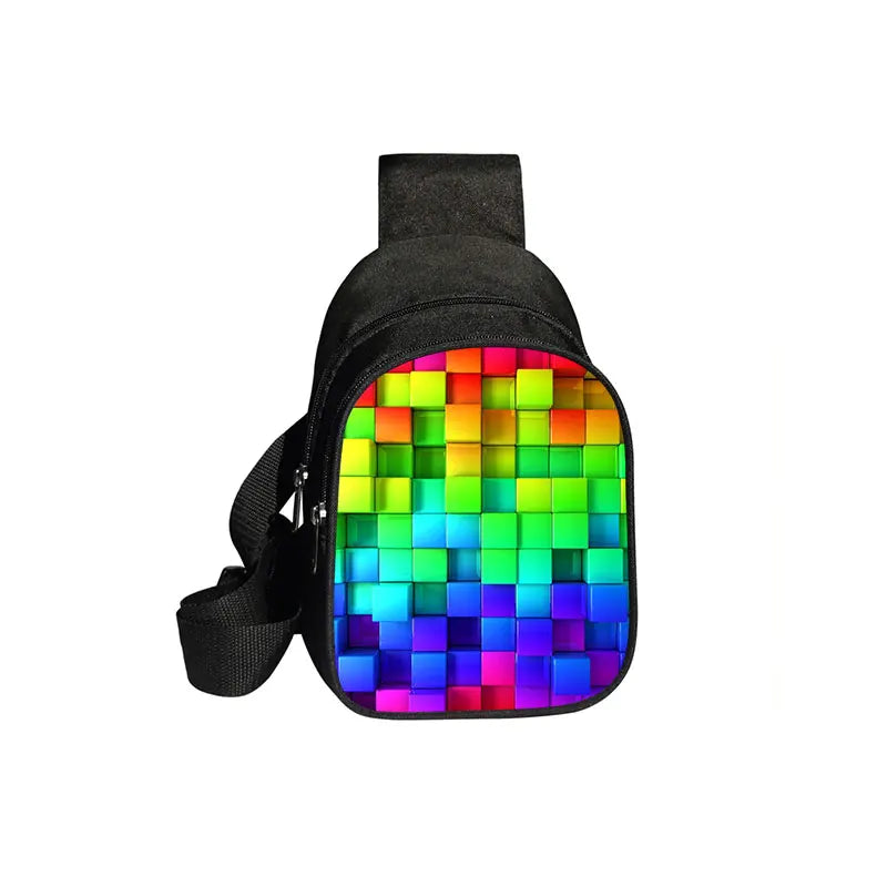 Love Is Love Rainbow Print Waist Bags LGBT Causal Fanny Pack Travel Belt Purse Shoulder Bags Fashion Chest Bag Gay Messenger Bag