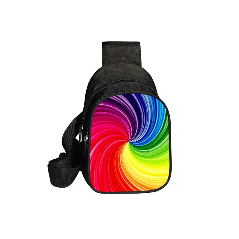 Love Is Love Rainbow Print Waist Bags LGBT Causal Fanny Pack Travel Belt Purse Shoulder Bags Fashion Chest Bag Gay Messenger Bag