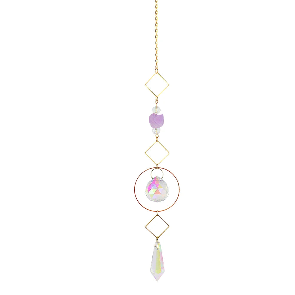 Fairy Lure Charm: Prism Suncatcher, Hanging Window Crystals,Rainbow Light Catcher,Crystal Sun