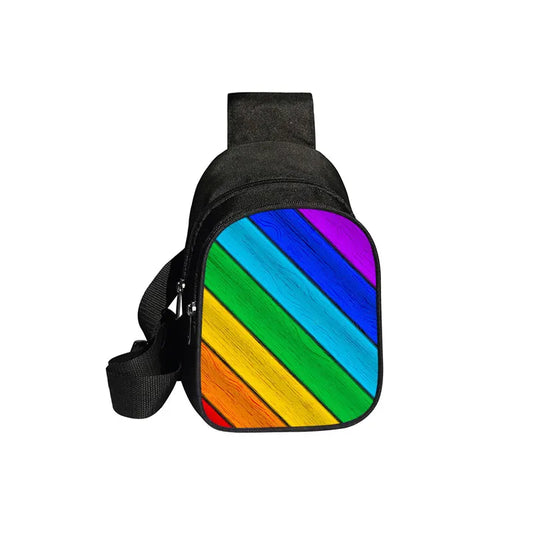 Love Is Love Rainbow Print Waist Bags LGBT Causal Fanny Pack Travel Belt Purse Shoulder Bags Fashion Chest Bag Gay Messenger Bag