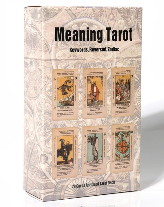 Basic Beginner Tarot Card Deck With Meaning On Them